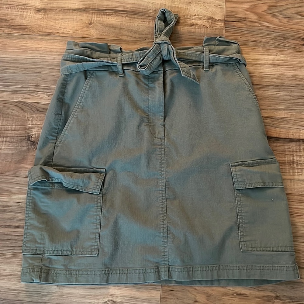 LOFT Cargo Paperbag Waist Utility Skirt
